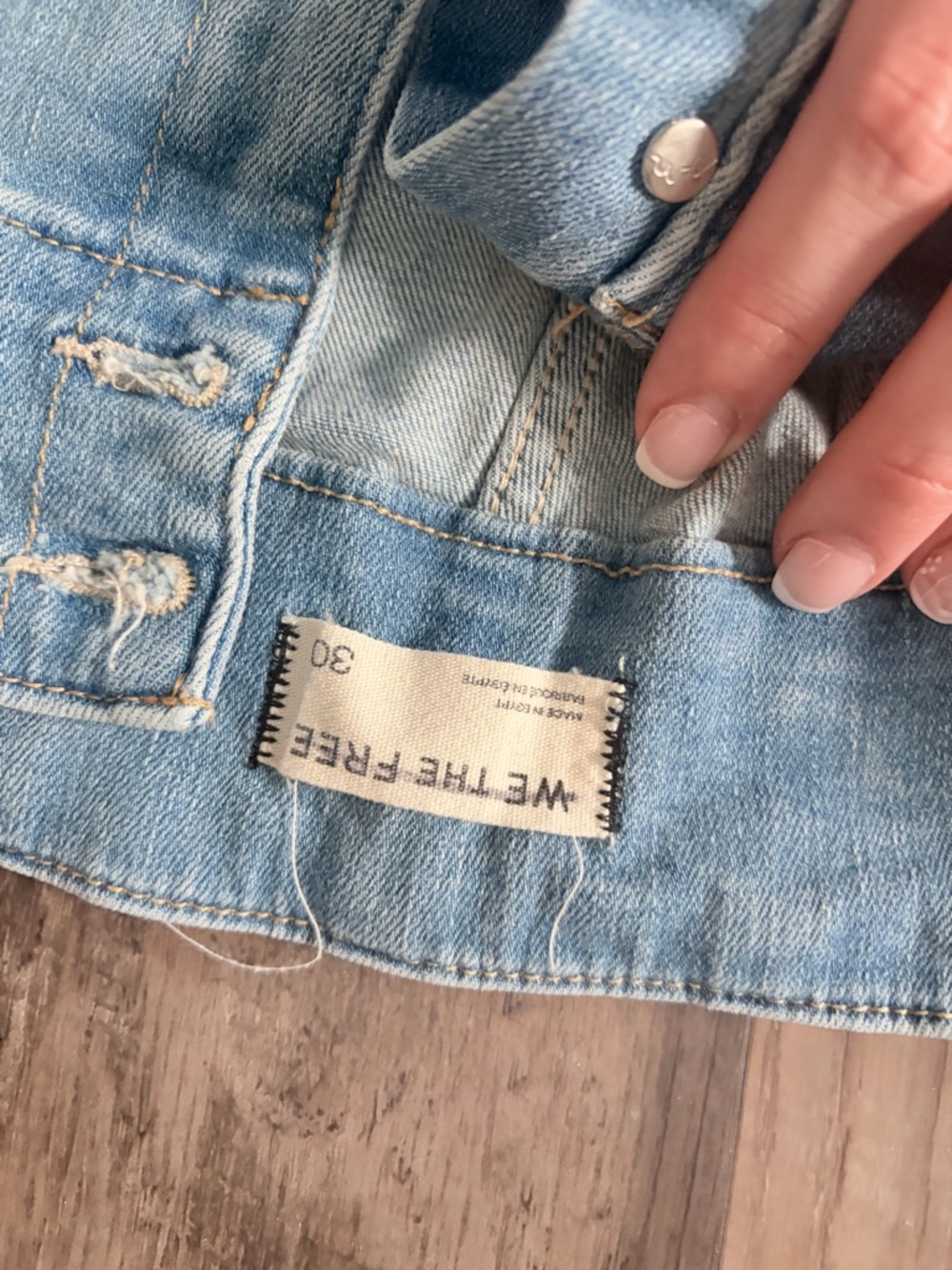 Free People Light Blue High-Waist Flare Jeans - Picture 2 of 3